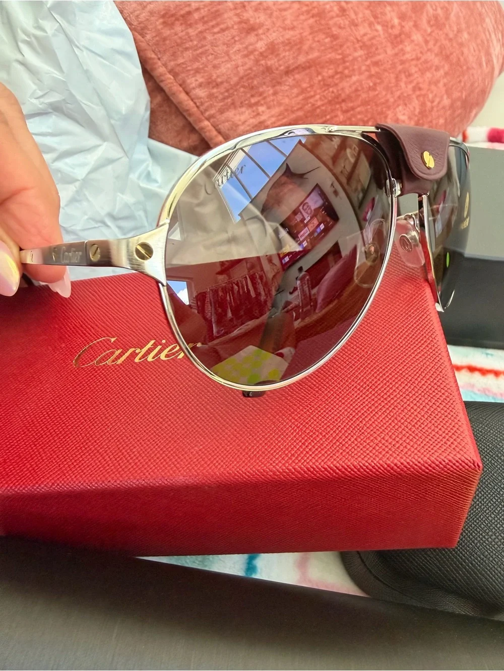 Cartier w/COA. CT0034S- 007 sunglasses
